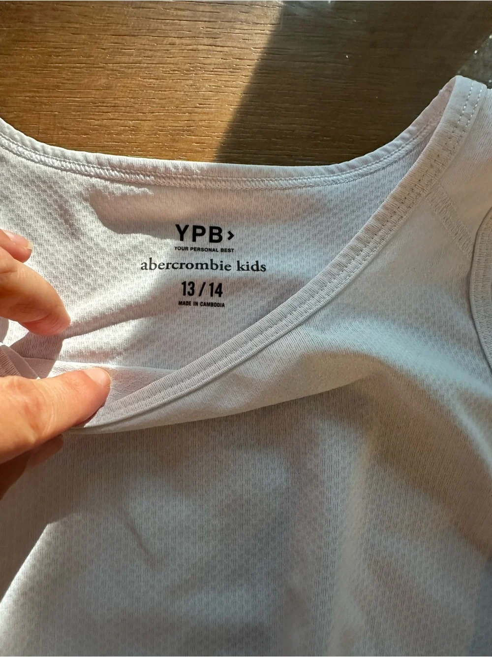 abercrombie kids White Twist-Front Tank Top